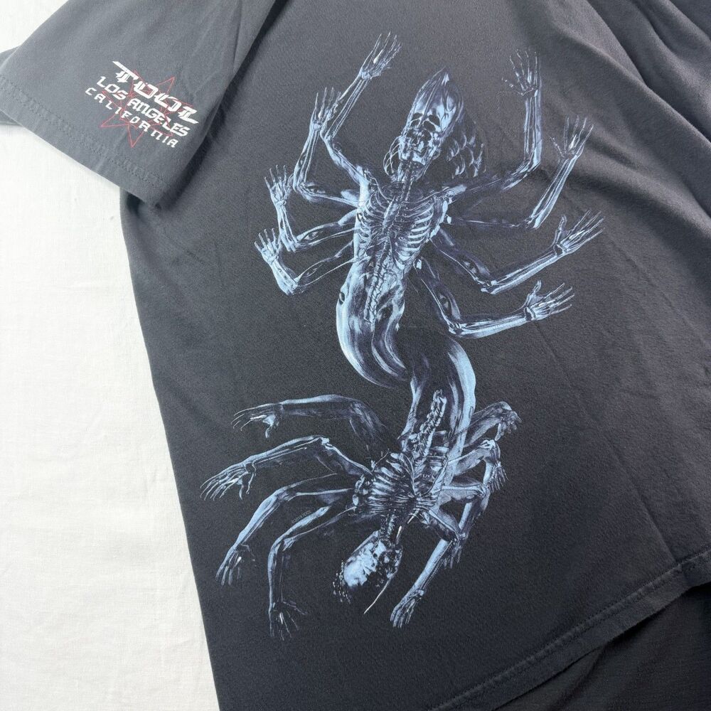 tool band rare lizard graphic t-shirt large official concert merch metal tee - Picture 5 of 7